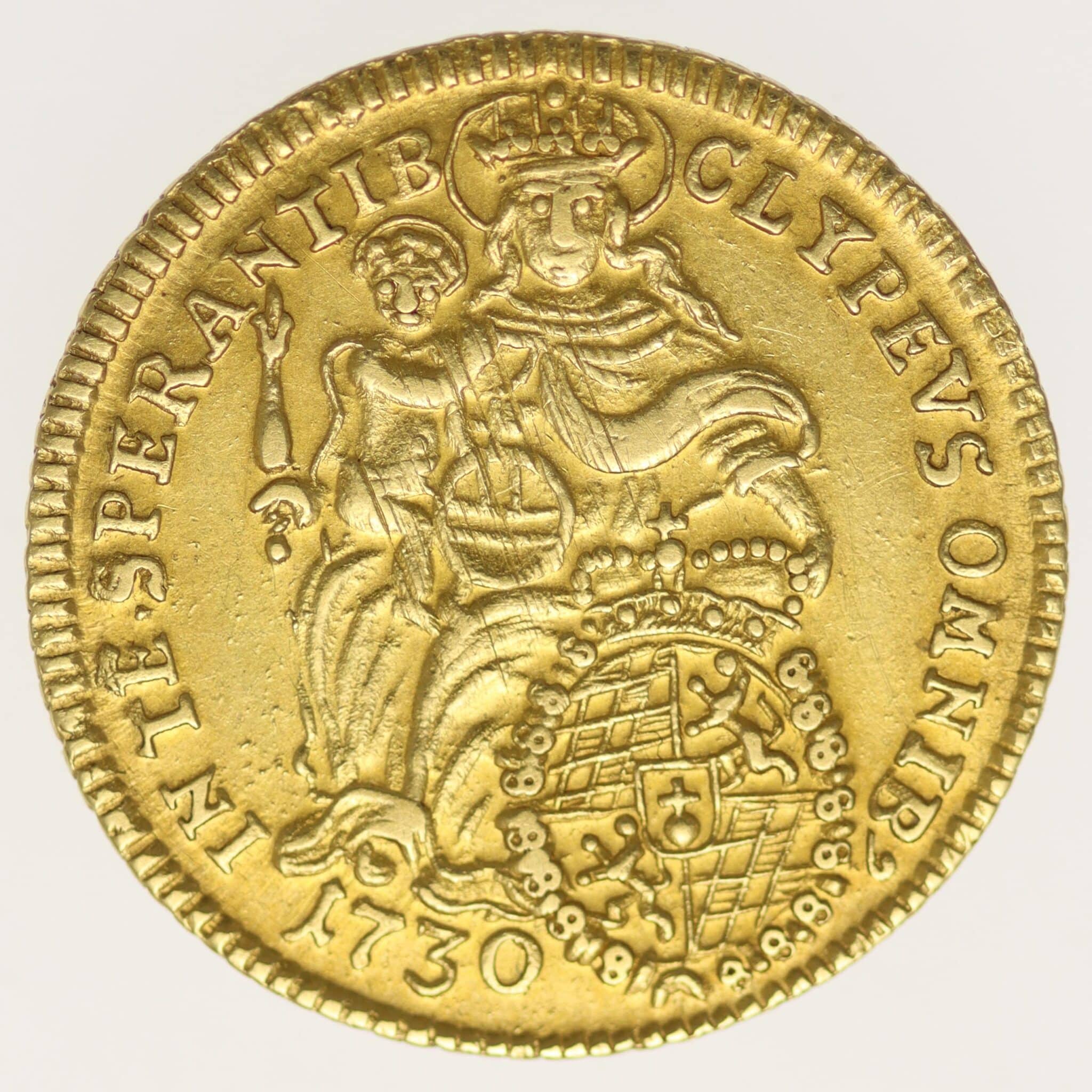 altdeutschland - Bayern Karl Albrecht 1/2 Karolin 1730