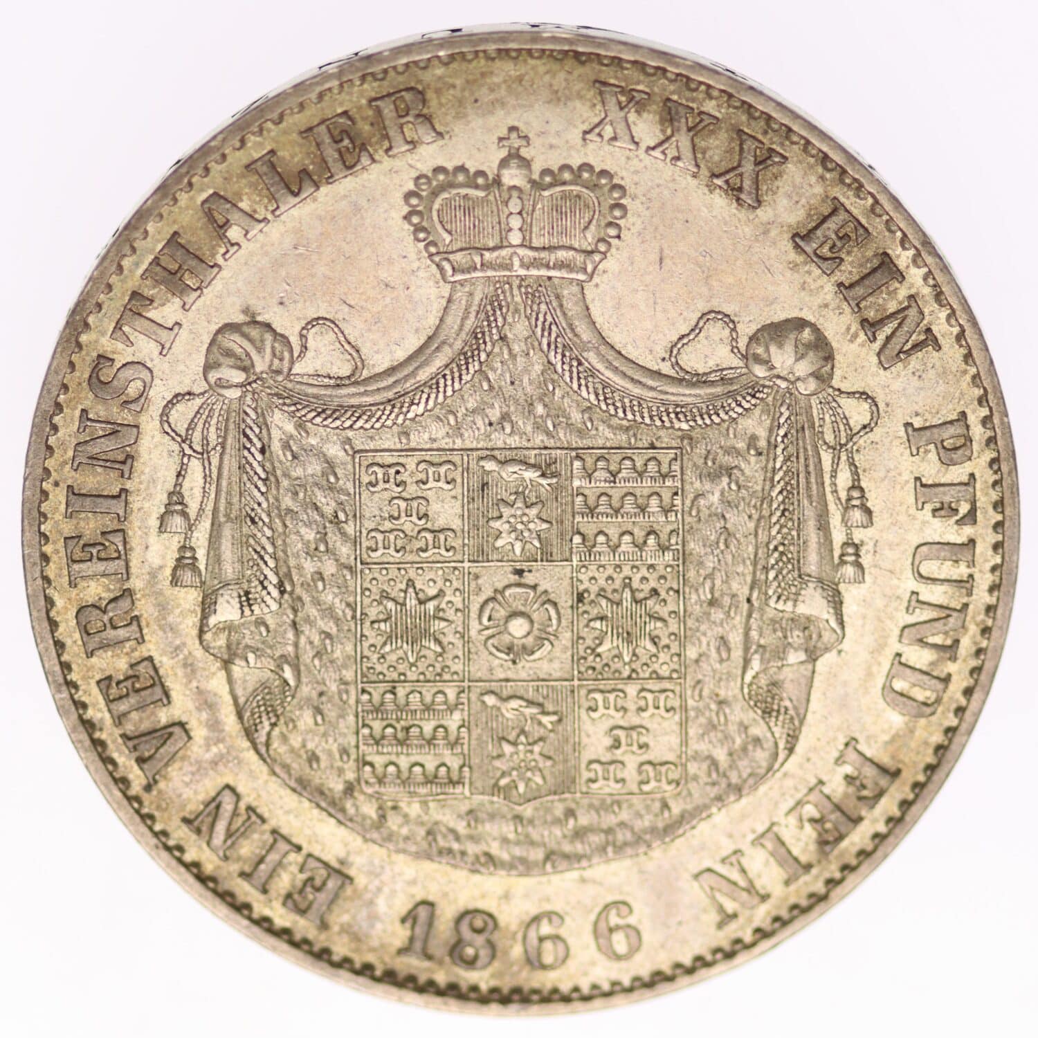 proaurum-lippe_detmold_vereinstaler_1866_13325_4 proaurum-lippe_detmold_vereinstaler_1866_13325_4