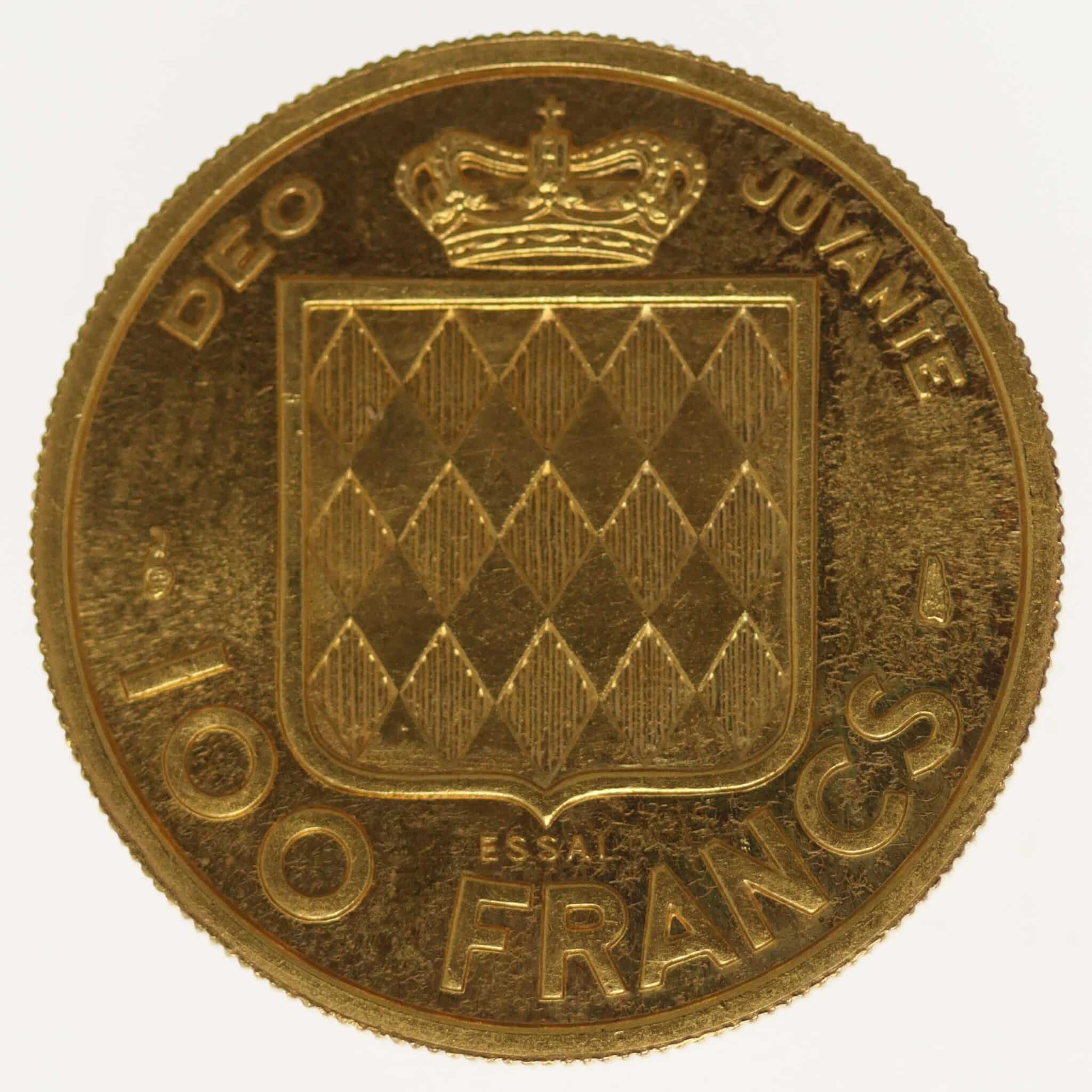 Monaco Rainer III. 100 Francs 1956 monaco - Monaco Rainer III. 100 Francs 1956
