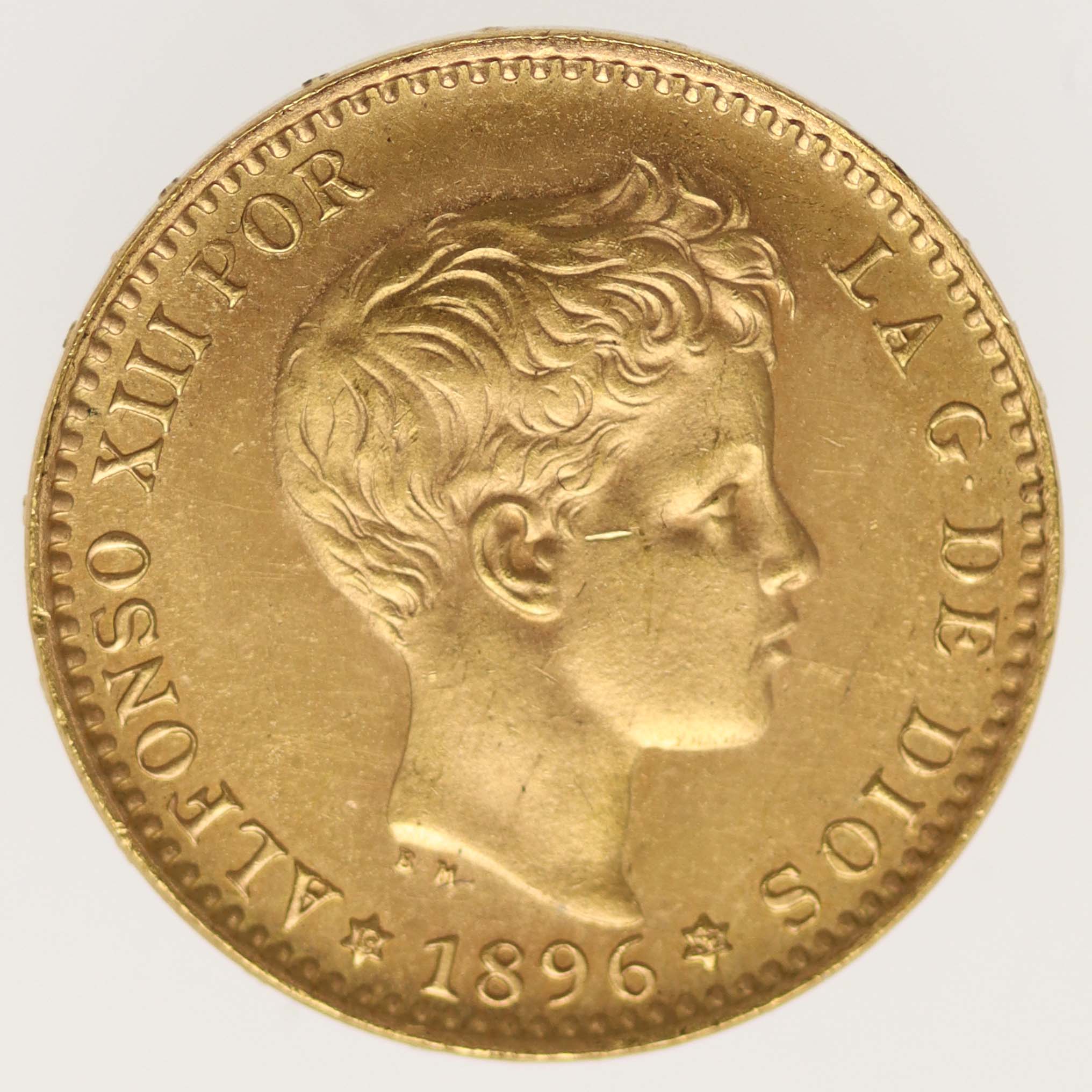 Spanien Alfonso XIII. 20 Pesetas 1896 / 19-62 spanien - Spanien Alfonso XIII. 20 Pesetas 1896 / 19-62