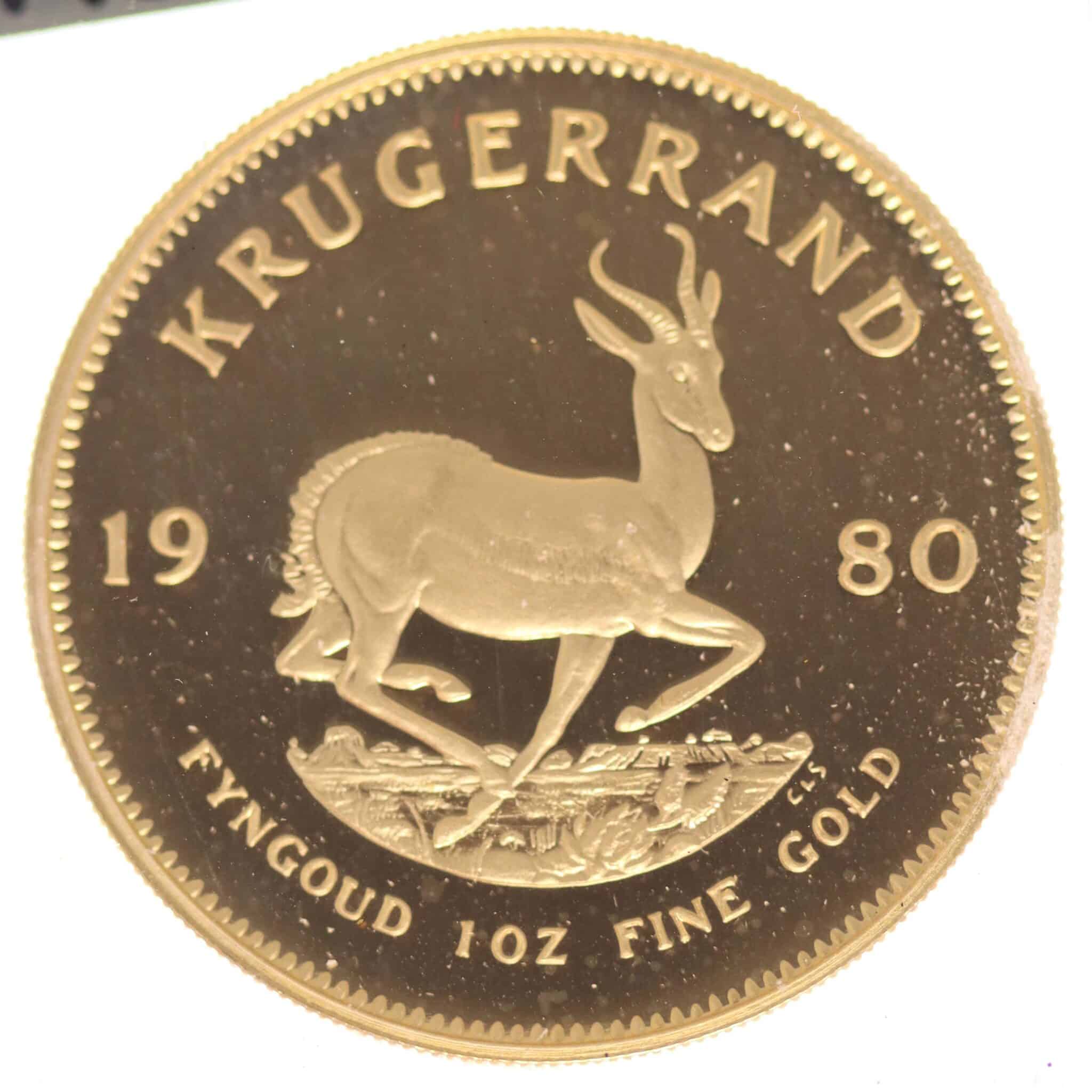 Südafrika Krügerrand 1 Unze 1980 proof suedafrika - Südafrika Krügerrand 1 Unze 1980 proof
