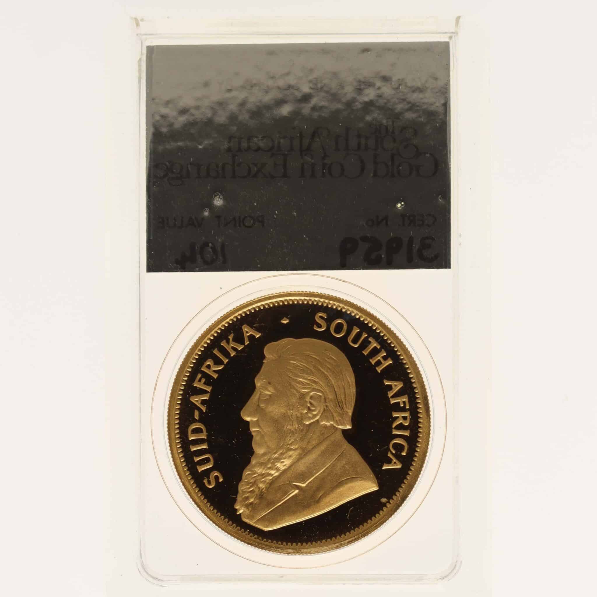 Südafrika Krügerrand 1 Unze 1980 proof suedafrika - Südafrika Krügerrand 1 Unze 1980 proof