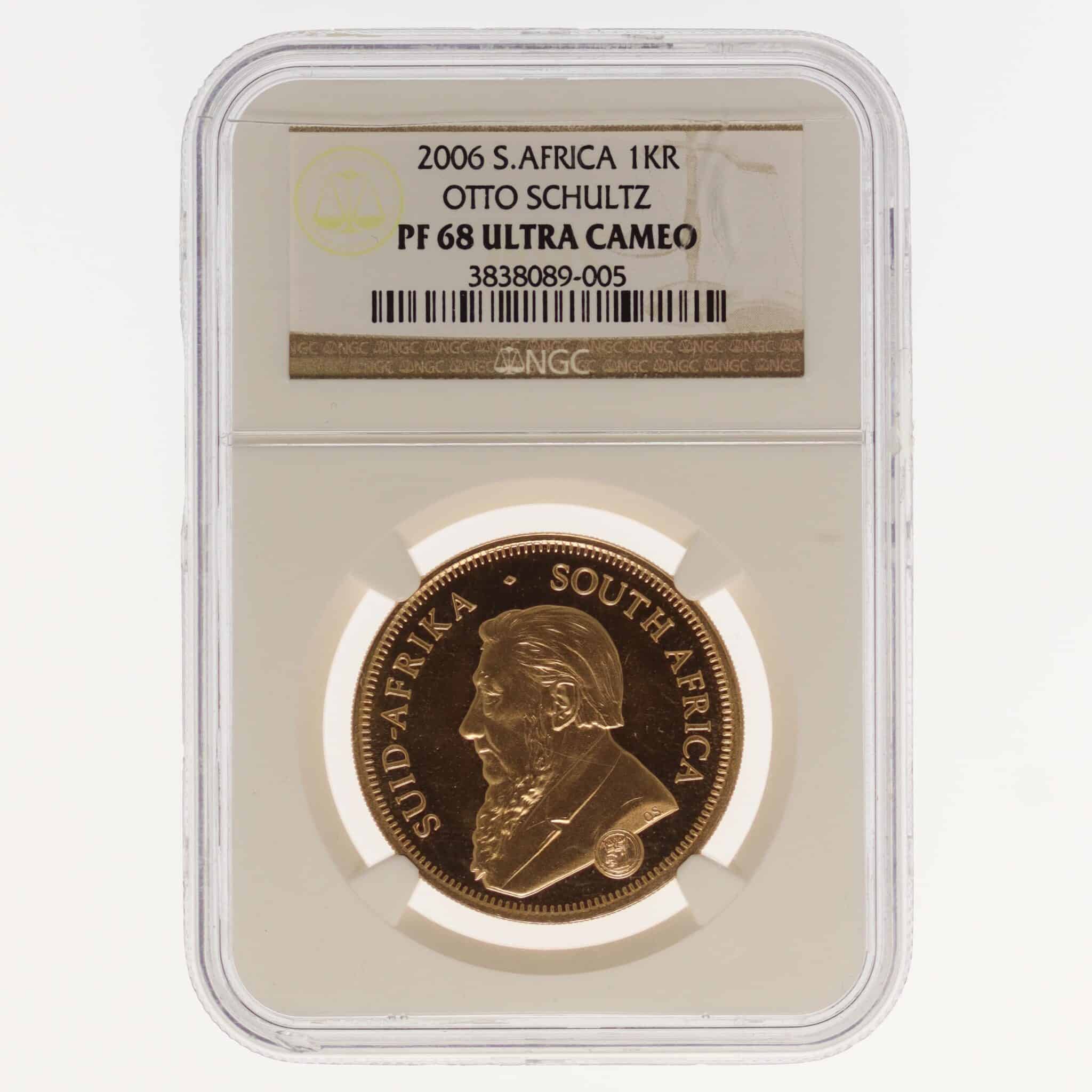 Südafrika Krügerrand 1 Unze 2006 Otto Schultz suedafrika - Südafrika Krügerrand 1 Unze 2006 Otto Schultz