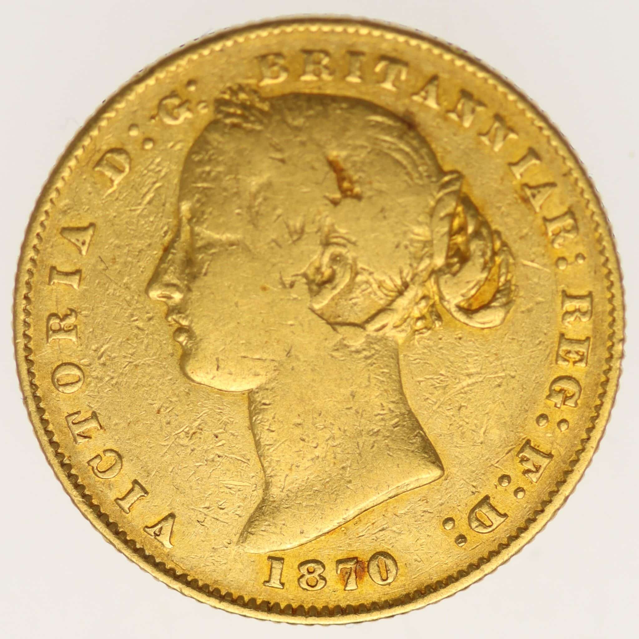 Australien Victoria Sovereign 1870 australien - Australien Victoria Sovereign 1870