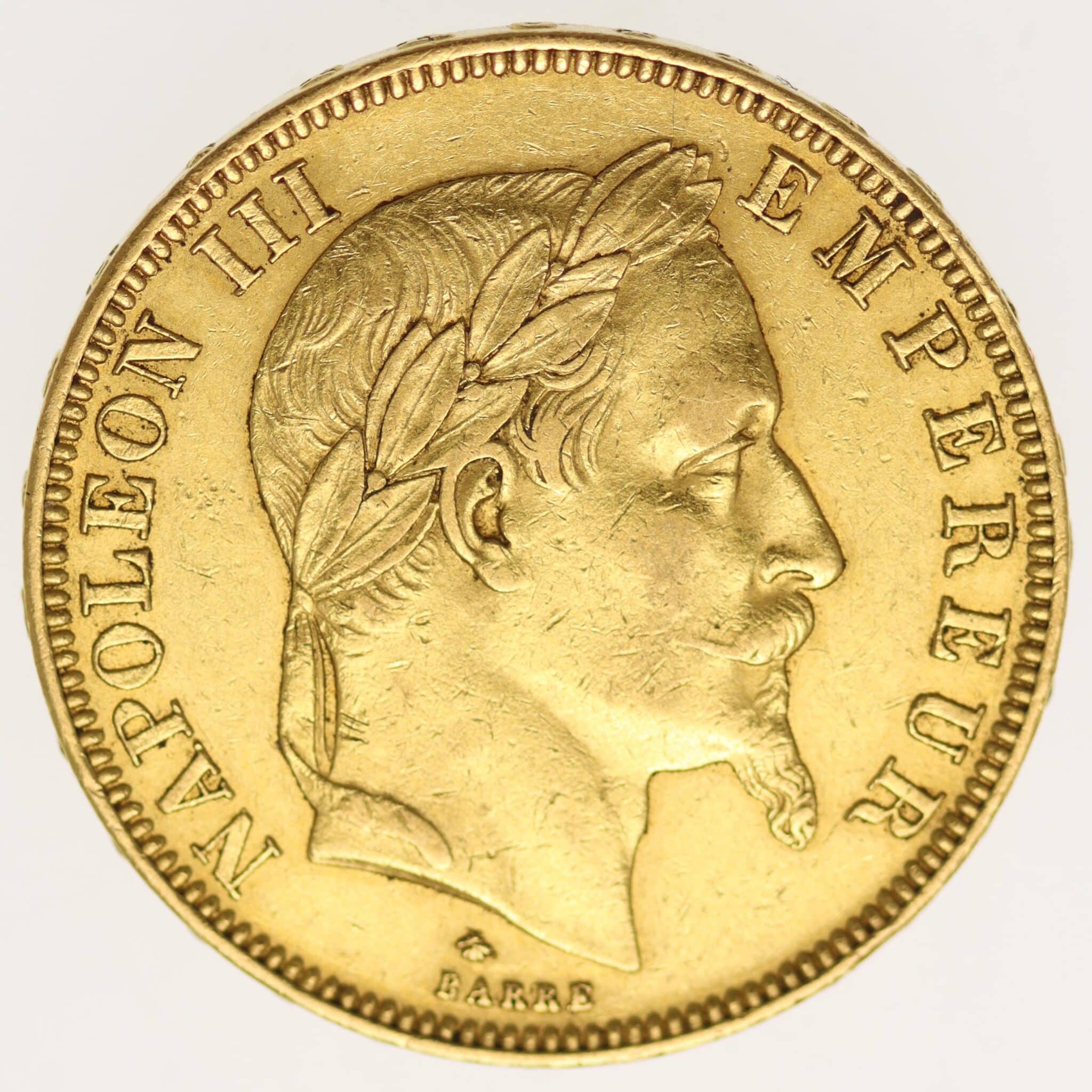 Frankreich Napoleon III. 50 Francs 1866 A frankreich - Frankreich Napoleon III. 50 Francs 1866 A