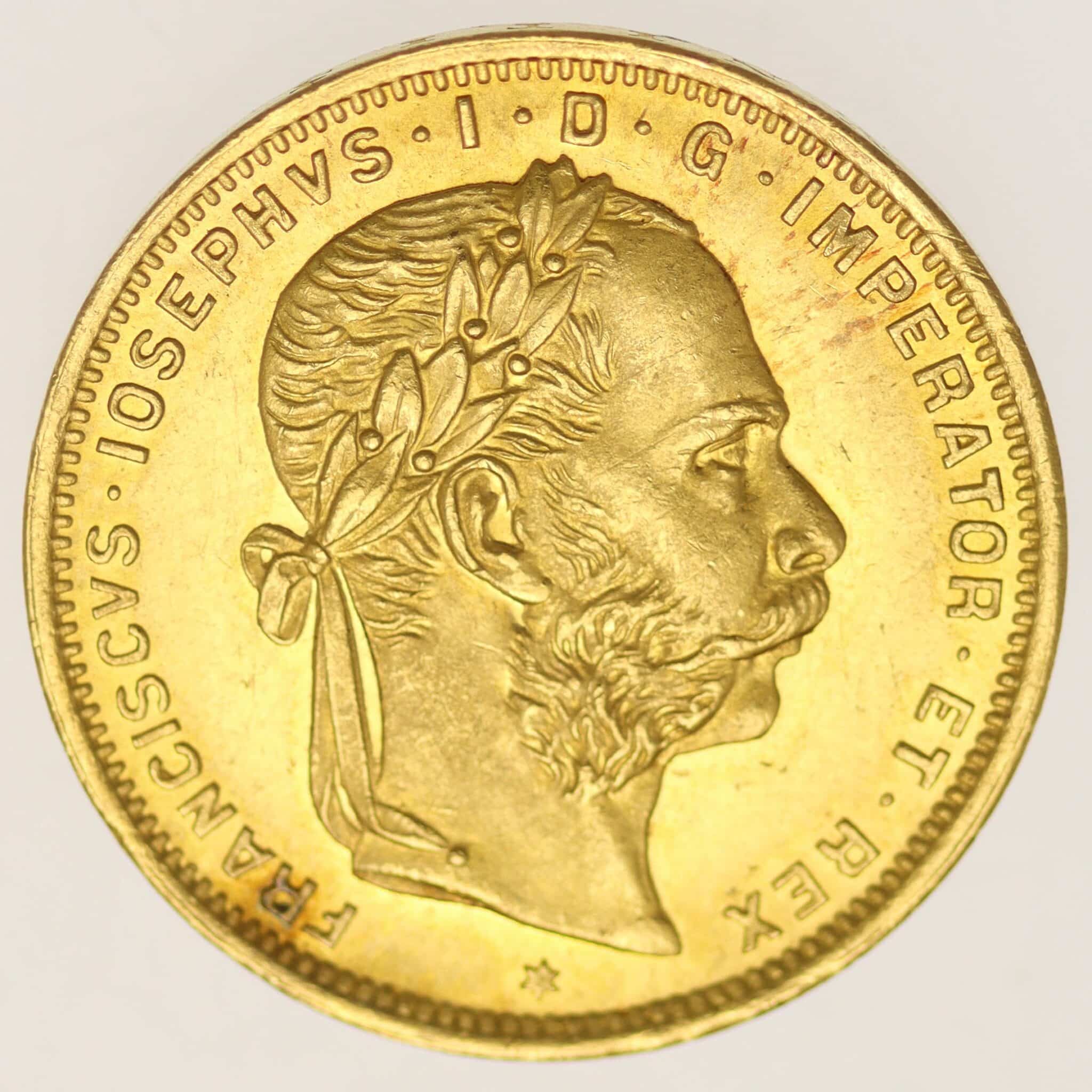 Österreich Kaiserreich Franz Joseph I. 8 Gulden 1888 oesterreich - Österreich Kaiserreich Franz Joseph I. 8 Gulden 1888