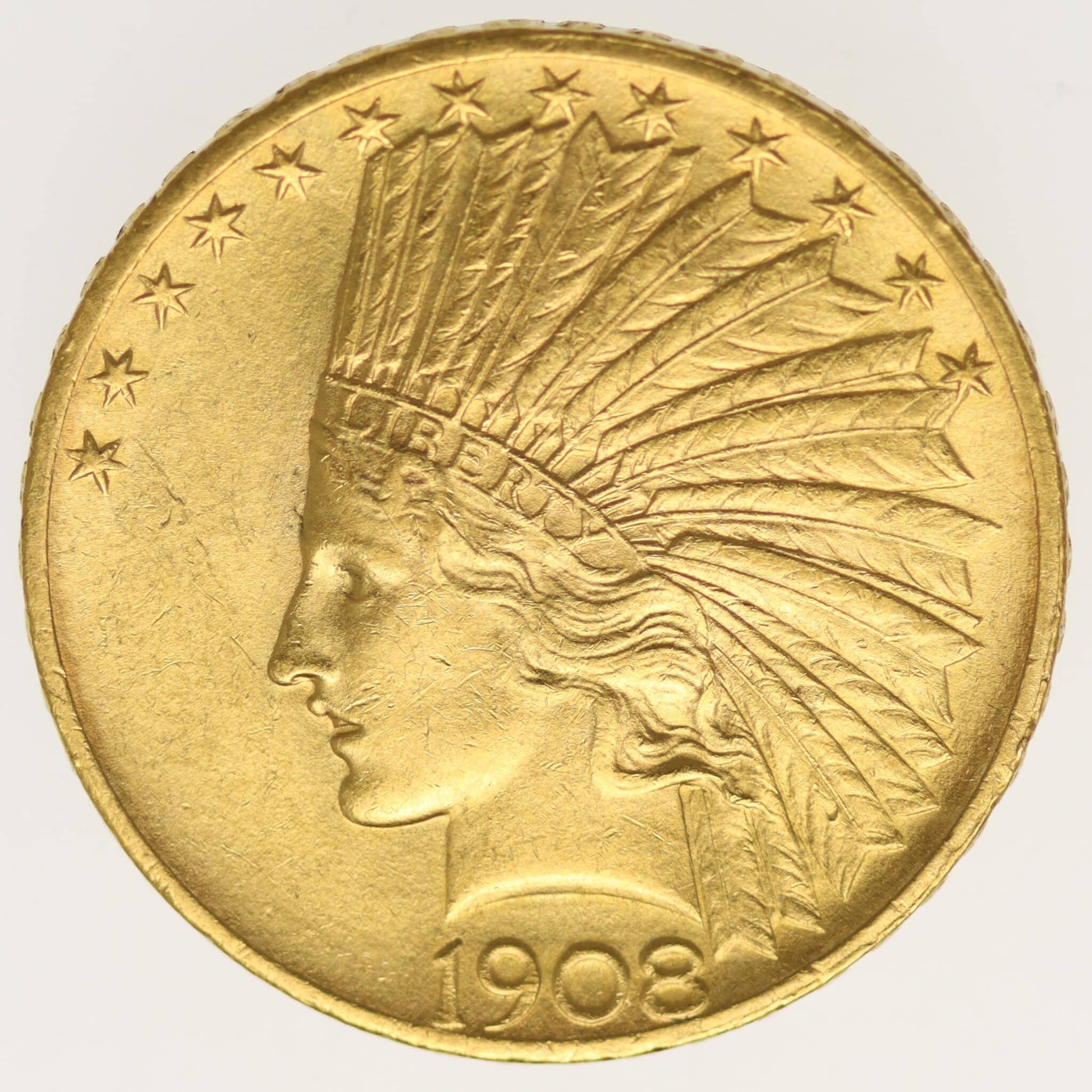 usa - USA 10 Dollars 1908 Indianer