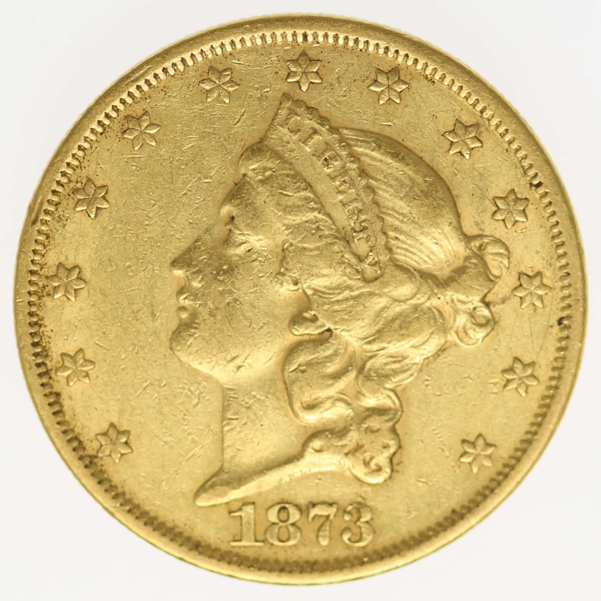 usa - USA 20 Dollars 1873 Liberty / Kopf