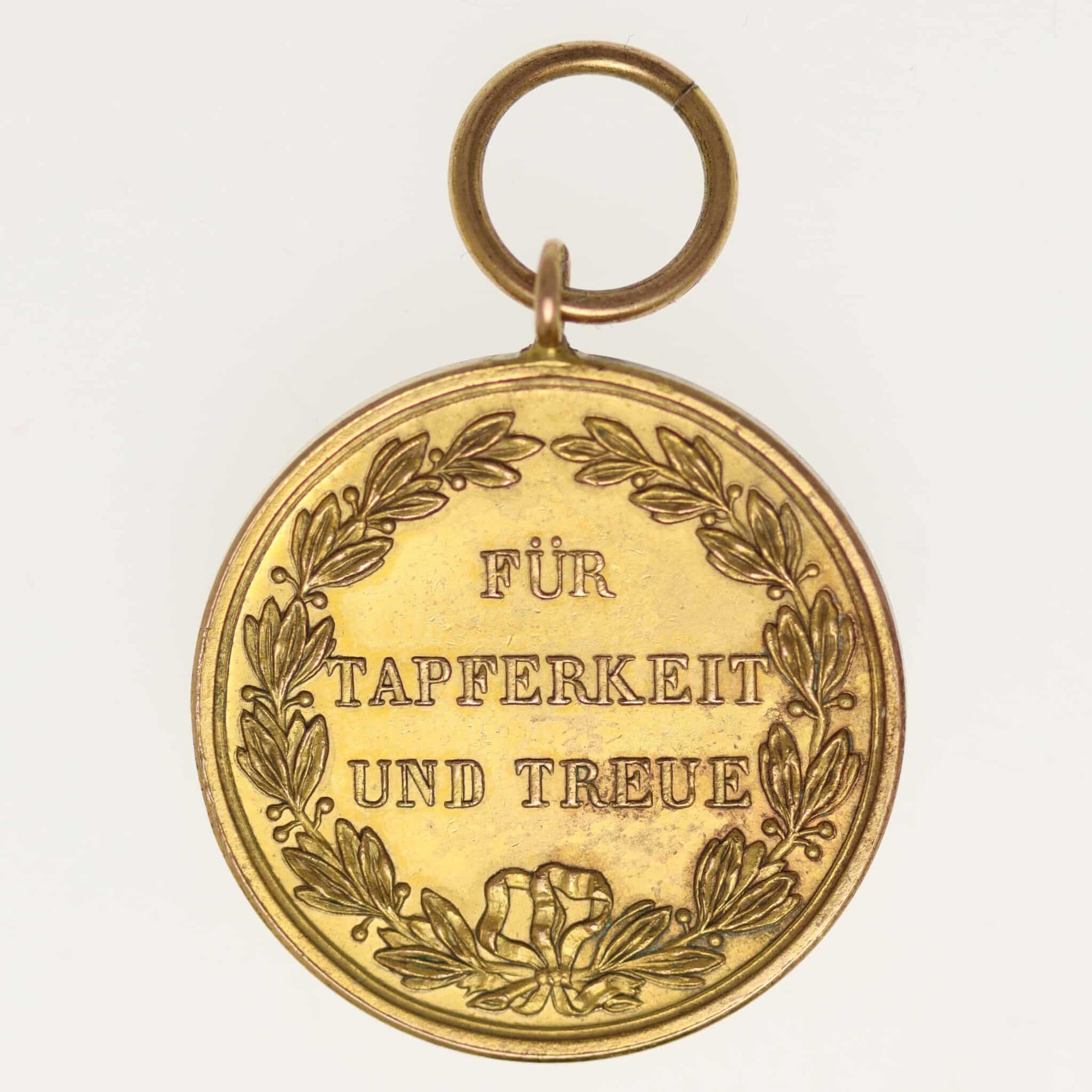 Württemberg Wilhelm II. Goldmedaille o.J. altdeutschland - Württemberg Wilhelm II. Goldmedaille o.J.